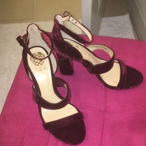 Vince Camuto velvet heels